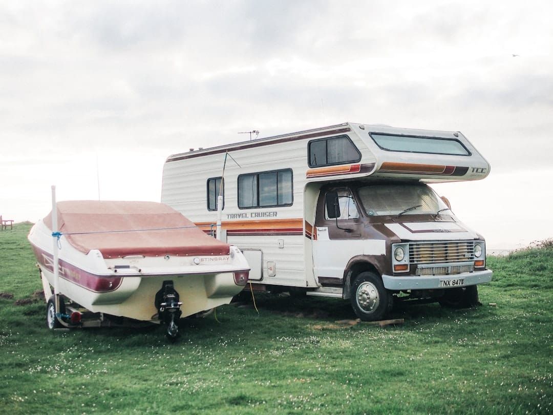 A UK motorhome — unlike touring caravans, motorhomes are motor vehicles with a DVLA V5C registration.
