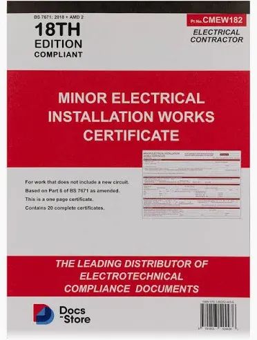 Electrical Minor Works Certificates: When You Need One and What It Must Contain