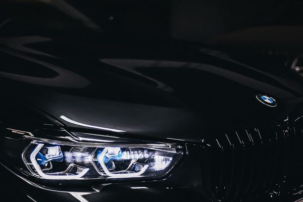 A UK BMW — verifying BMW service history requires checking the BMW Online Service History (CBS) record alongside the paper service book.
