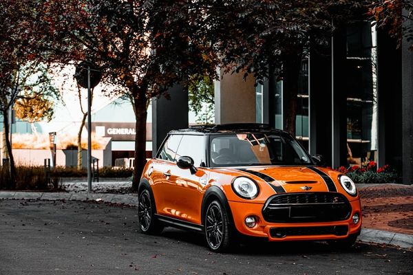 A UK MINI Cooper — verifying MINI service history uses BMW Group CBS records (MINI is BMW Group).