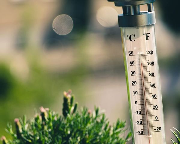 A UK water temperature check — legionella monitoring logs record hot and cold temperatures at sentinel outlets.