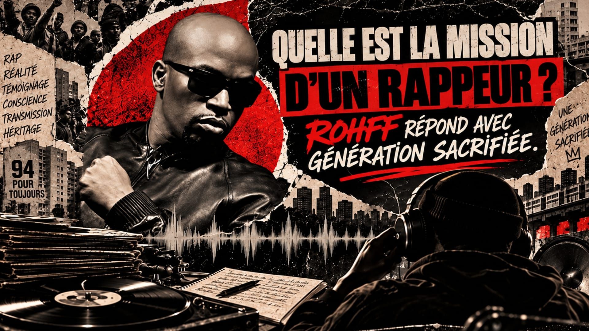 Quelle est la mission d’un rappeur ? Rohff répond avec Génération sacrifiée.