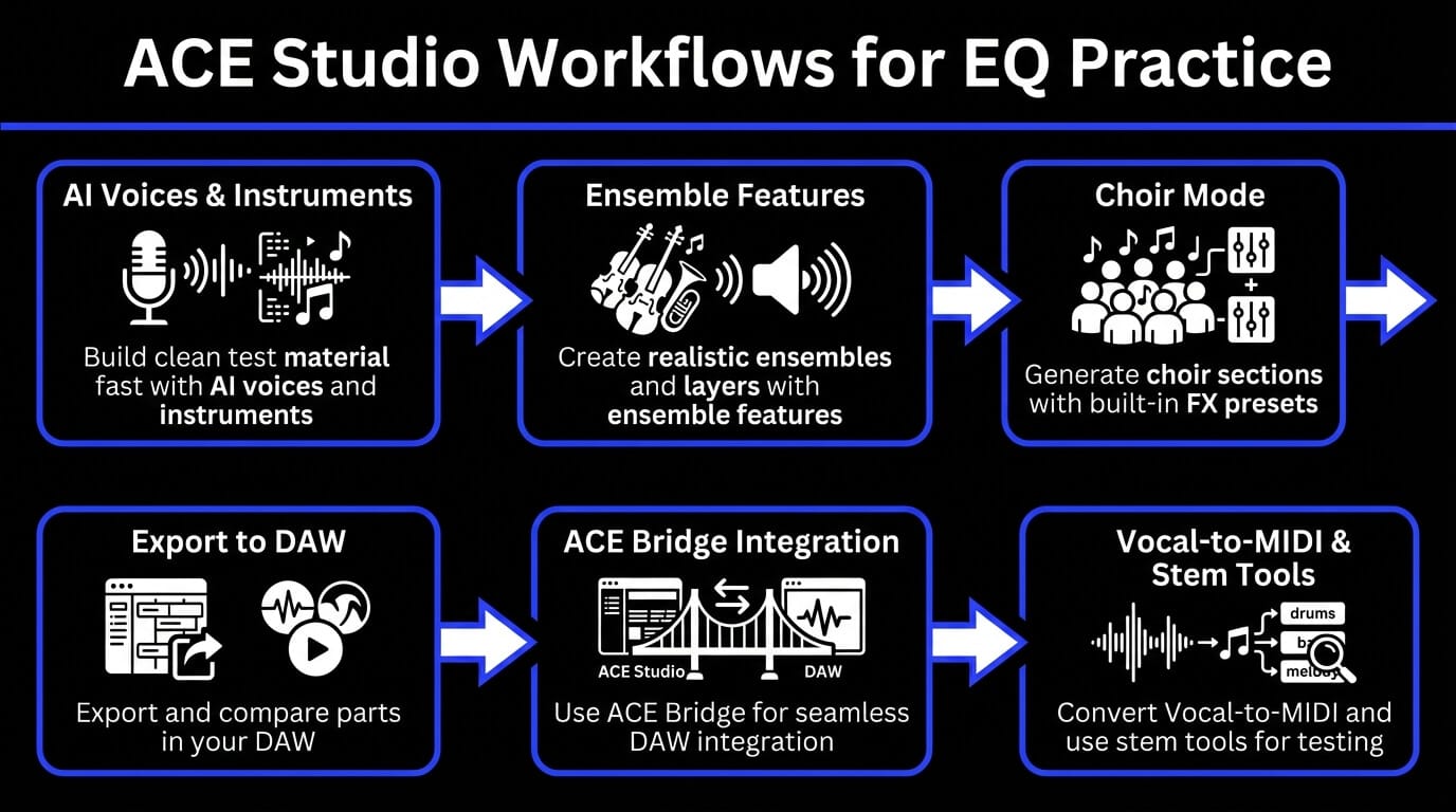 ACE Studio options regarding EQ