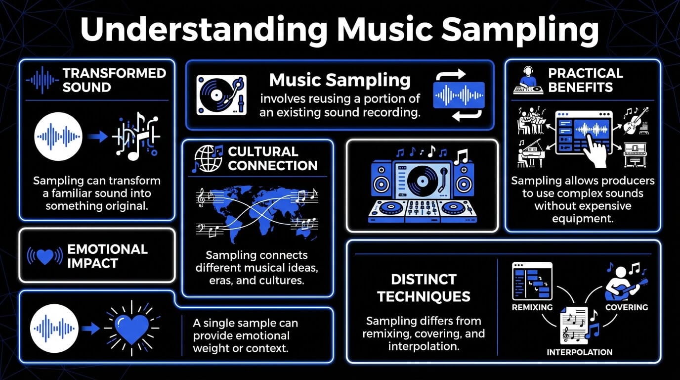 Key concepts of music sampling