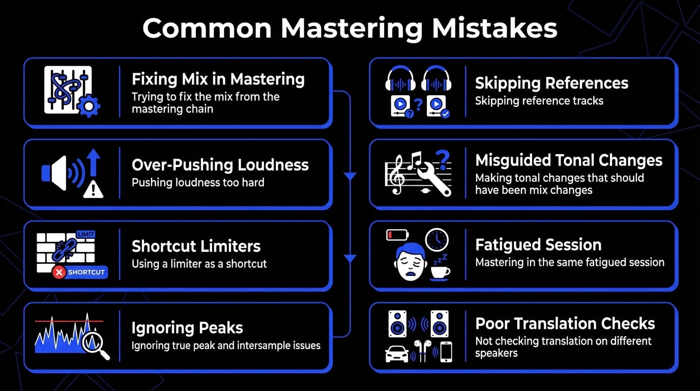 Common mastering mistakes