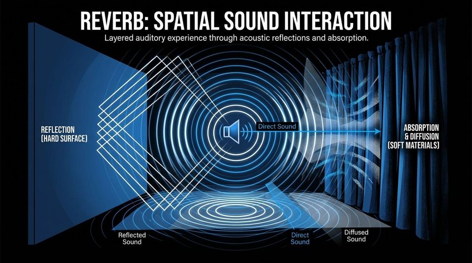 What is Reverb in music production?