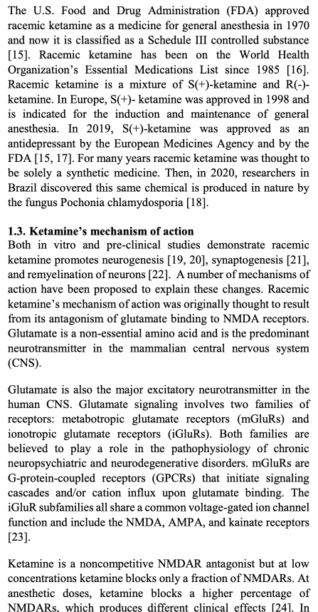 Spotlight: Ketamine: Review and Hypothesis for Potential Use in Spinal Cord Injury (Liester, et al, 2024)