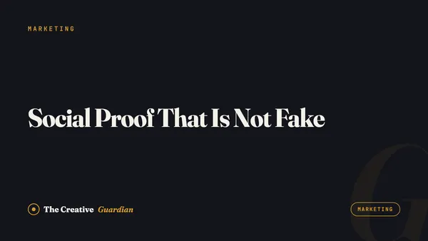 Social Proof That Is Not Fake
