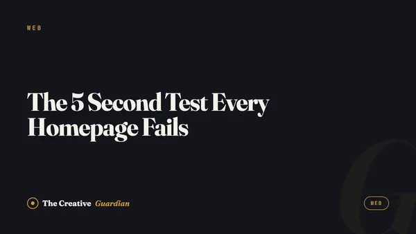 The 5 Second Test Every Homepage Fails