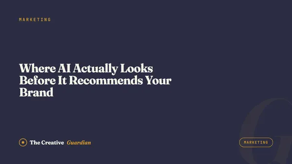 Where AI Actually Looks Before It Recommends Your Brand