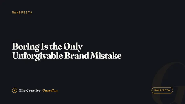The Creative Guardian manifesto
