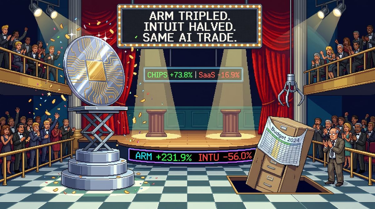 Arm Tripled. Intuit Halved. Why Wall Street Shorted AI Software