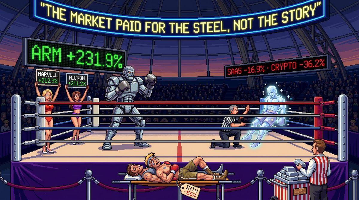 The Market Paid for the Steel, Not the Story: H1 2026’s Brutal Tech Split