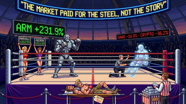 The Market Paid for the Steel, Not the Story: H1 2026’s Brutal Tech Split