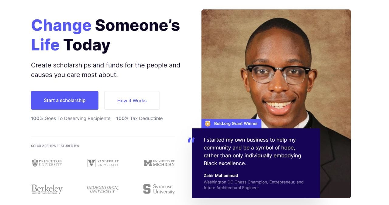 fundraise on bold.org