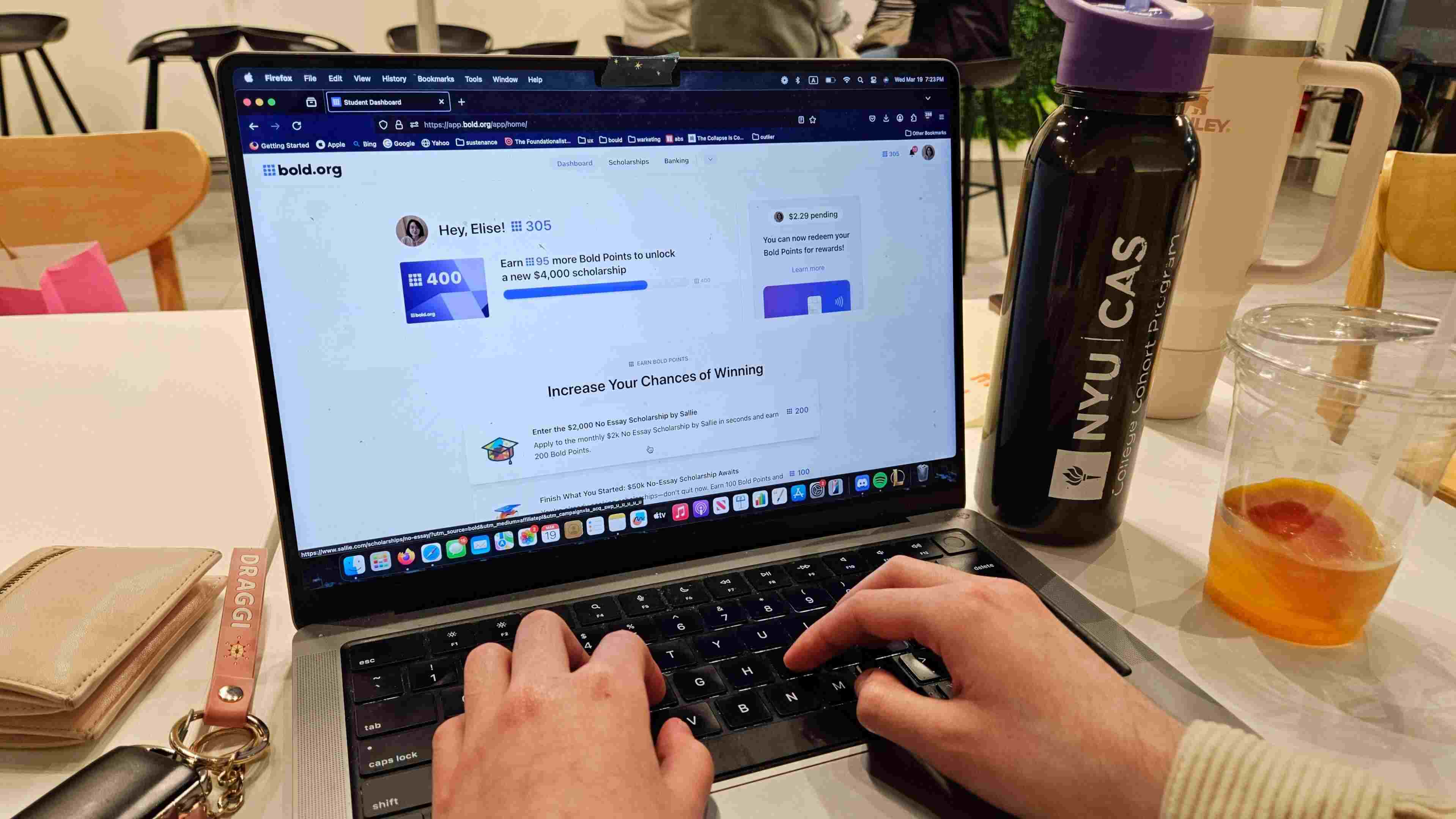 bold.org was the best scholarship platform I tried