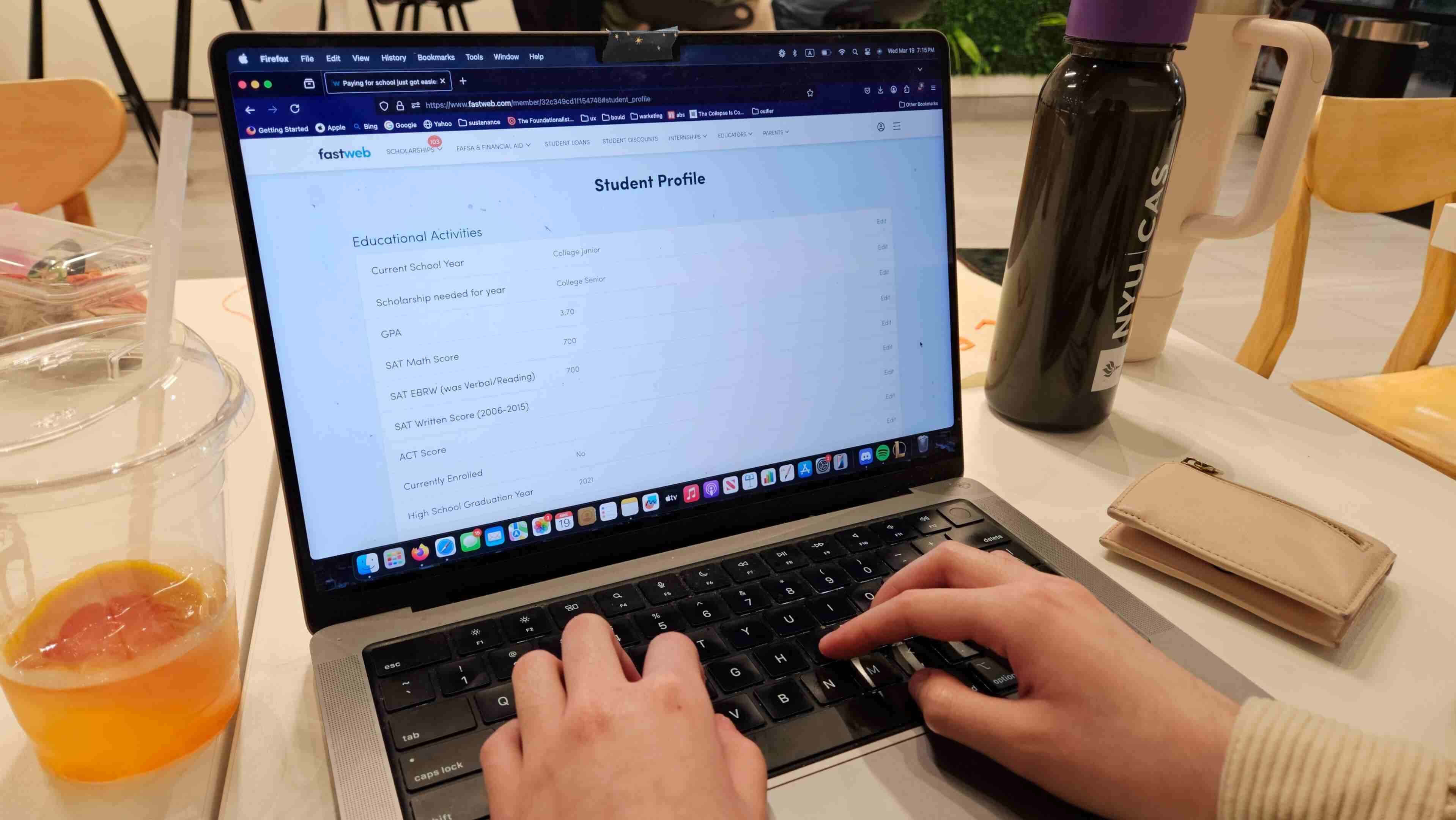 fastweb was a good alternative for a scholarship platform