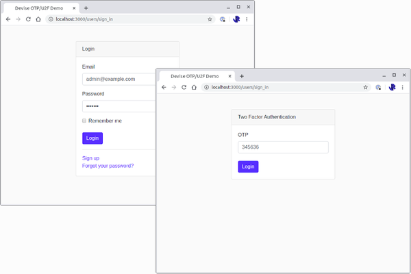 Implementing OTP two-factor authentication as a second login step with Rails and Devise