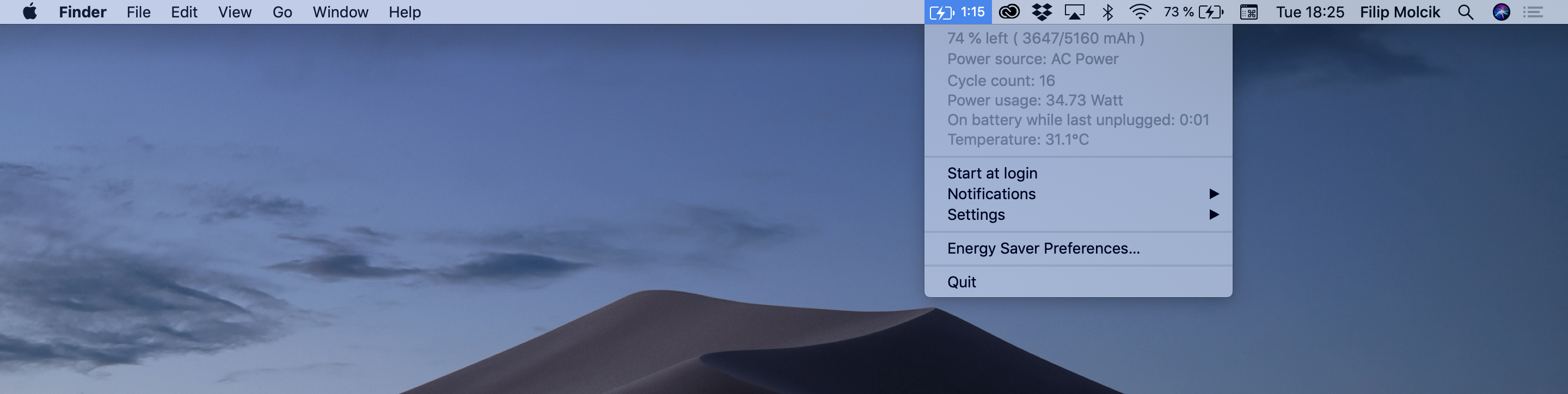 Better Battery Stats and Time Remaining for Mac OS