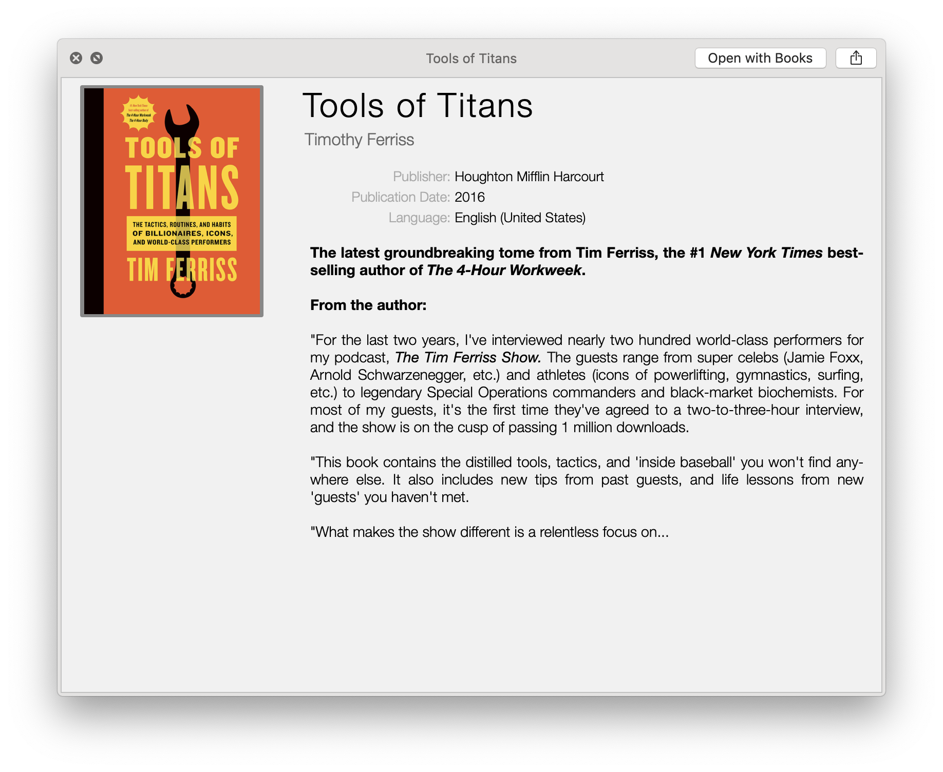 ePub quicklook plugin for Mac OS X