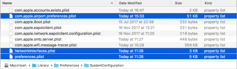 Mac OS X wifi BSSID issue - files to delete