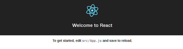 ReactJS CLI (creat-react-app) index page screenshot