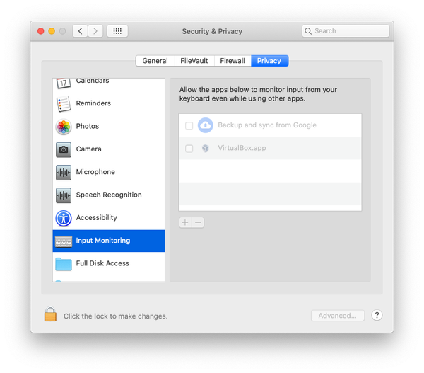 Virtualbox crashes when selecting another window