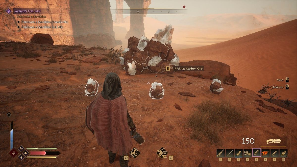 Where to find carbon ore in Dune: Awakening | Sietch Watermaster