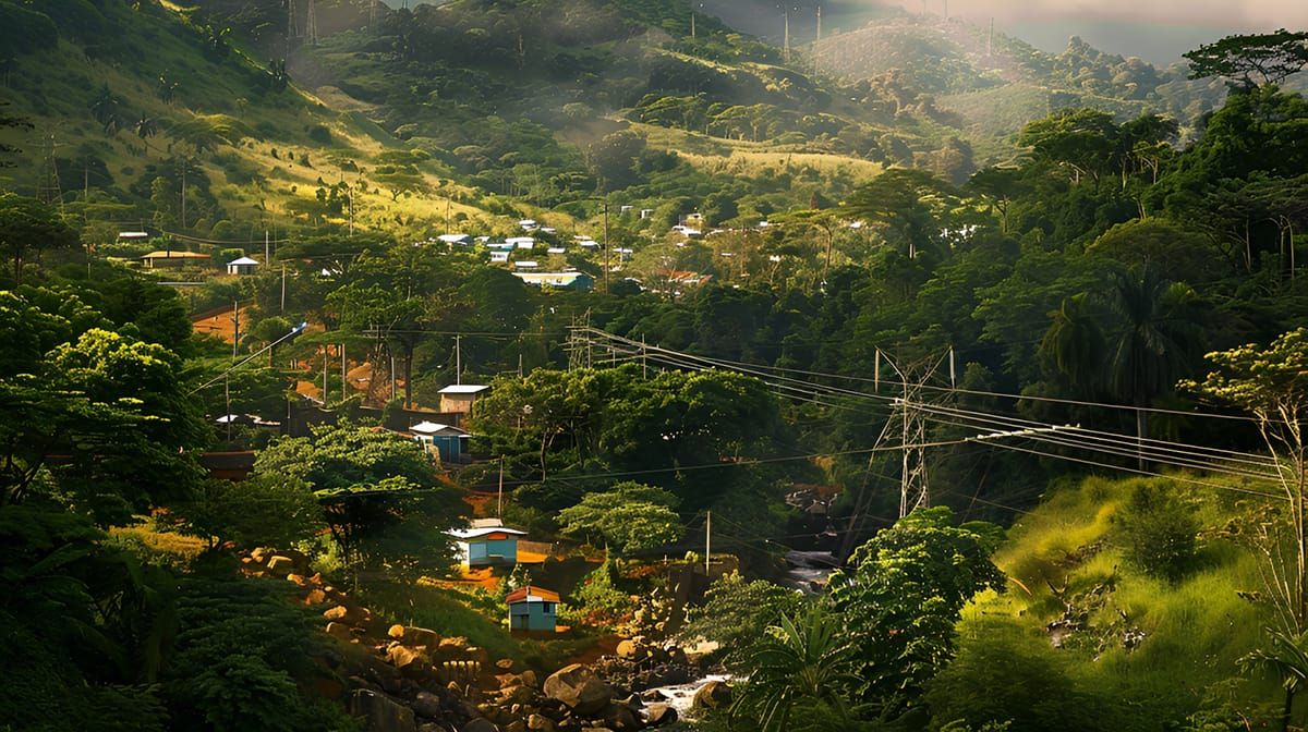 Sustainable Bitcoin Mining concept art