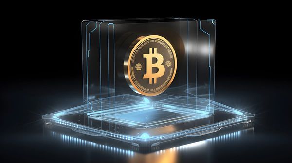 Bitcoin being kept secure in a vault.