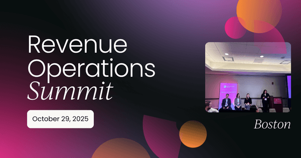 Revenue Operations Summit Boston, October 2025