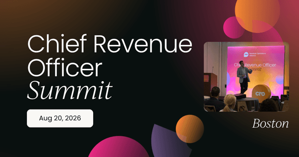 Chief Revenue Officer Summit Boston, August 2026 | OnDemand