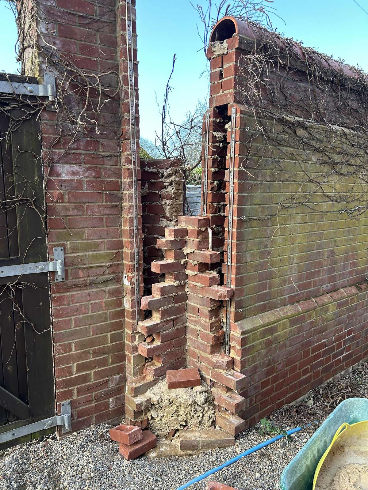 Truck Damage to Hotel wall in North Walsham