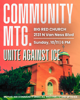 Community Meeting on ICE Activity — October 11 at 6 p.m.