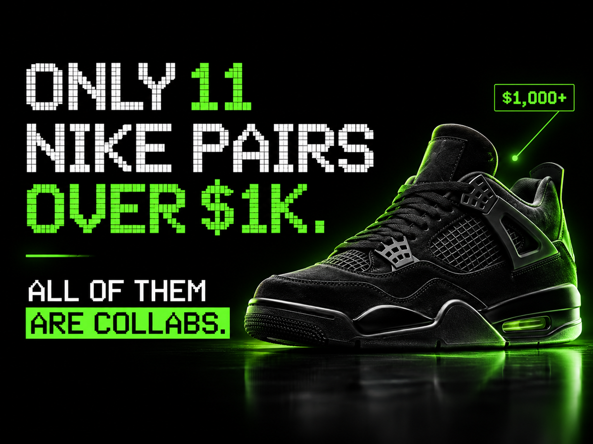 Only 11 Nike Sneakers Still Resell Above $1,000. Every One Is a Collaboration.