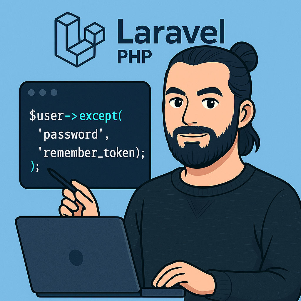 Exclude Model Attributes Easily with Laravel's New except() Method
