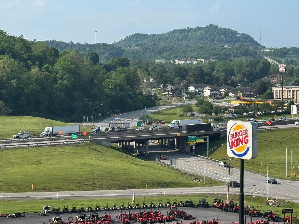 Wednesday Morning Traffic Slows on I-79 North in Bridgeport