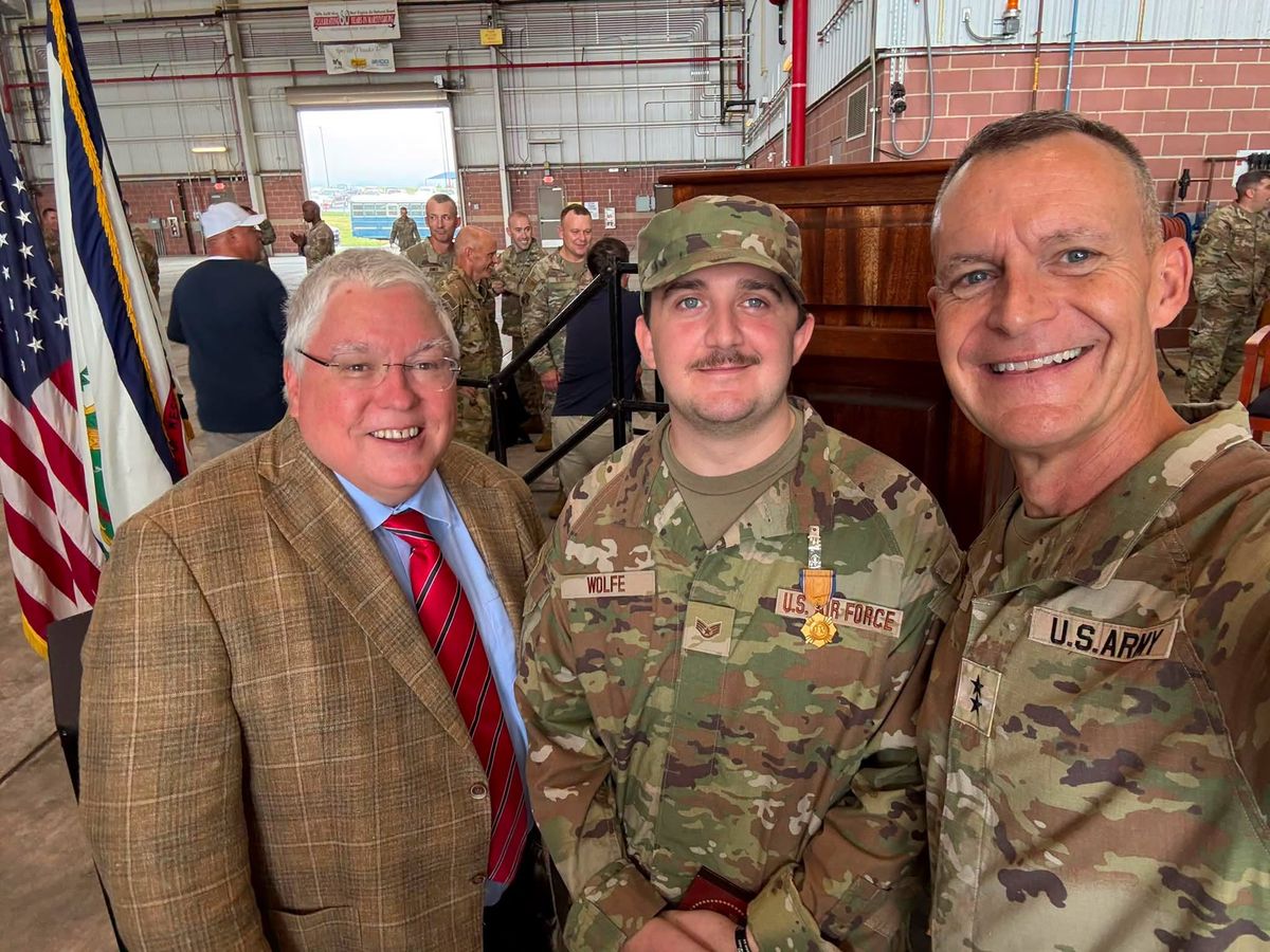 167th Airlift Wing Staff Sgt. Andrew Wolfe Receives Federal, State Honors