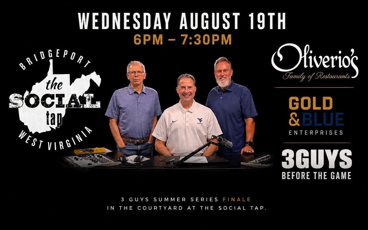 3 Guys Before the Game Bringing Summer Series Finale to The Social Tap in Bridgeport