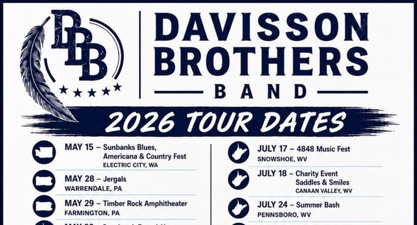 Davisson Brothers Band releases 2026 summer tour schedule, including new West Virginia music festival