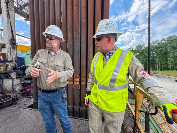 WVU President Michael Benson Visits Antero Rig Site in Harrison County