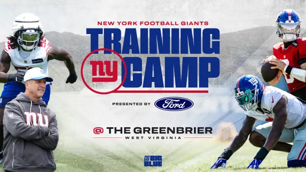 New York Giants to Hold Training Camp at The Greenbrier Beginning in Late July