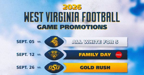 West Virginia Football Announces Promotional Schedule for 2026 Home Season
