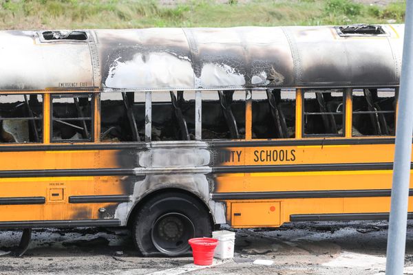 School Bus Fire Temporarily Shuts Down I-79 Southbound in Bridgeport