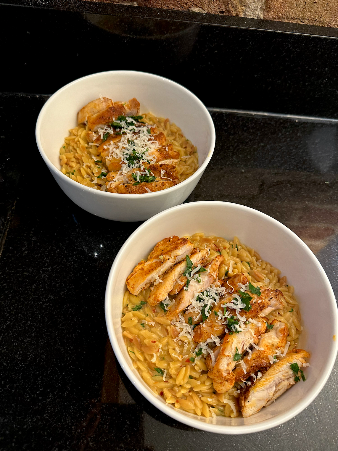One-Pan Creamy Lemon Orzo with Chicken