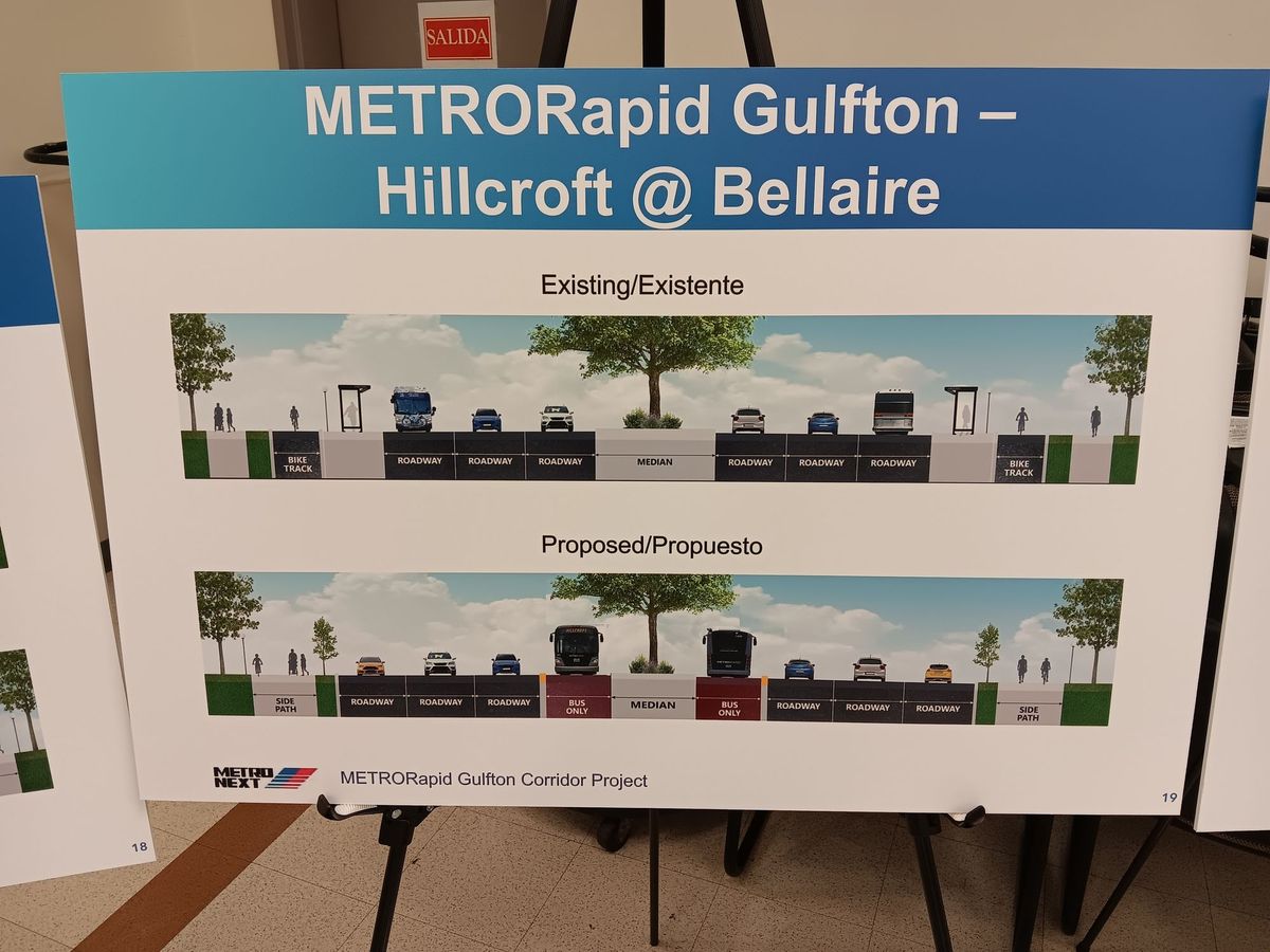 METRO's New Concept Drawings Reveal Possible Impacts of Proposed METRORapid Bus Line on Hillcroft Area