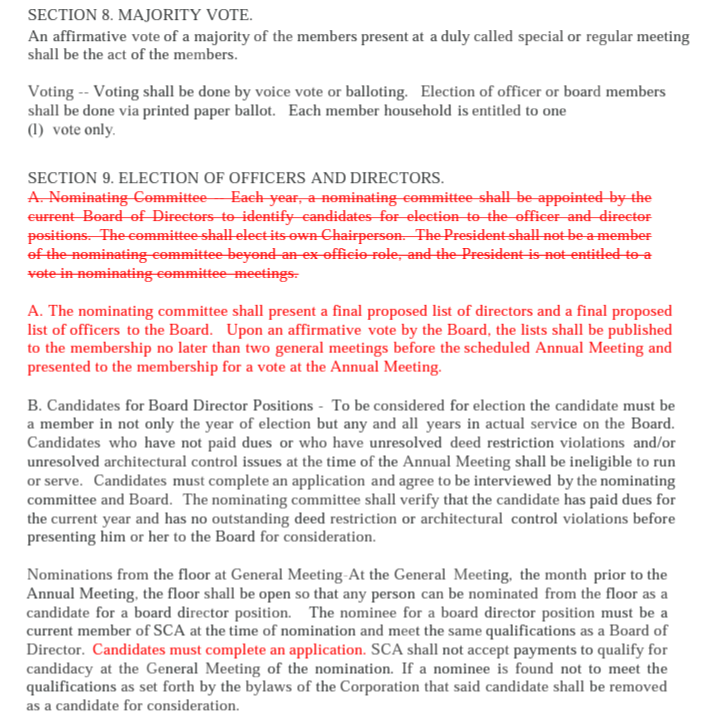 Sharpstown Civic Association Members to Vote on Proposed Bylaw Changes 8/24 and 9/28