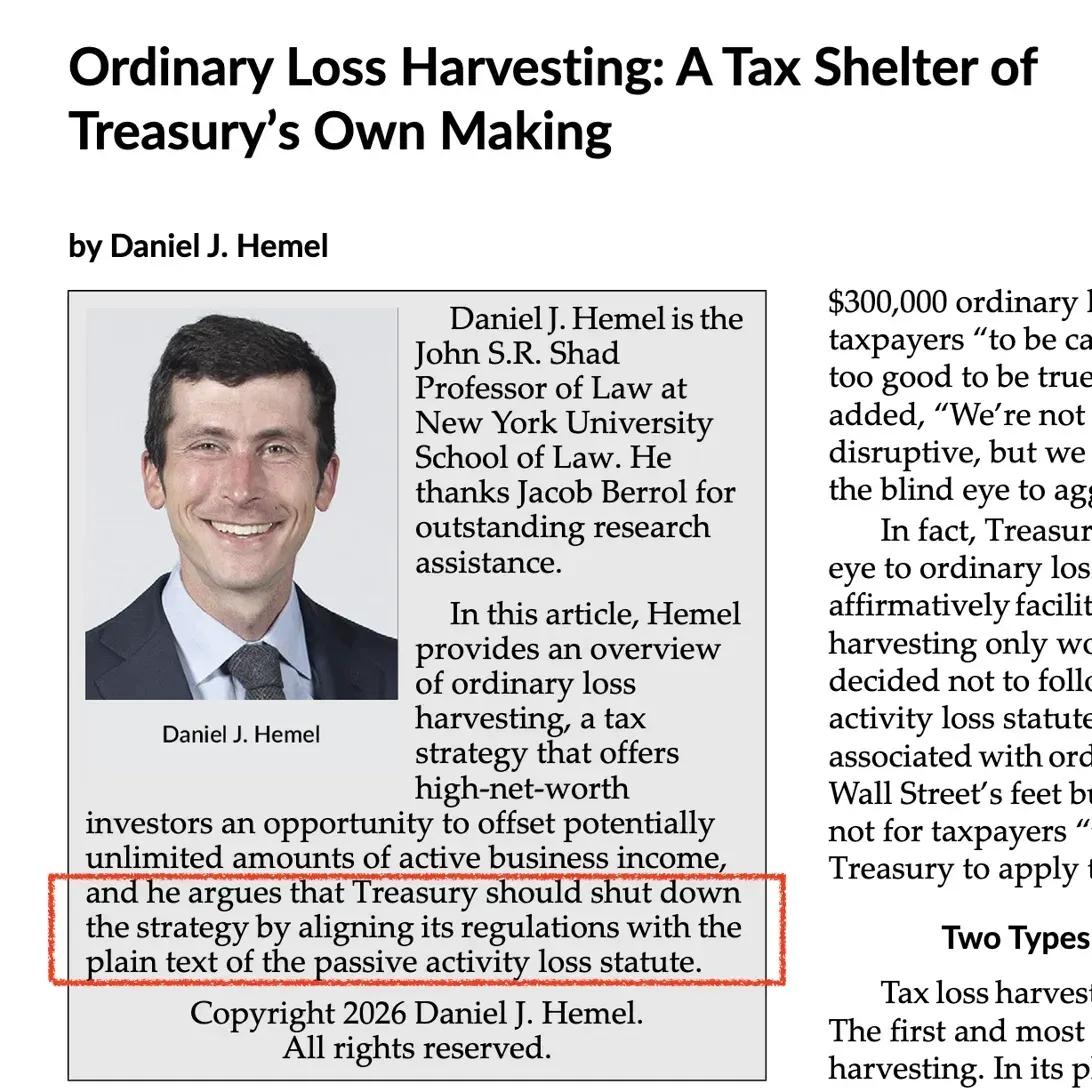 What if trader fund ordinary losses were considered passive?