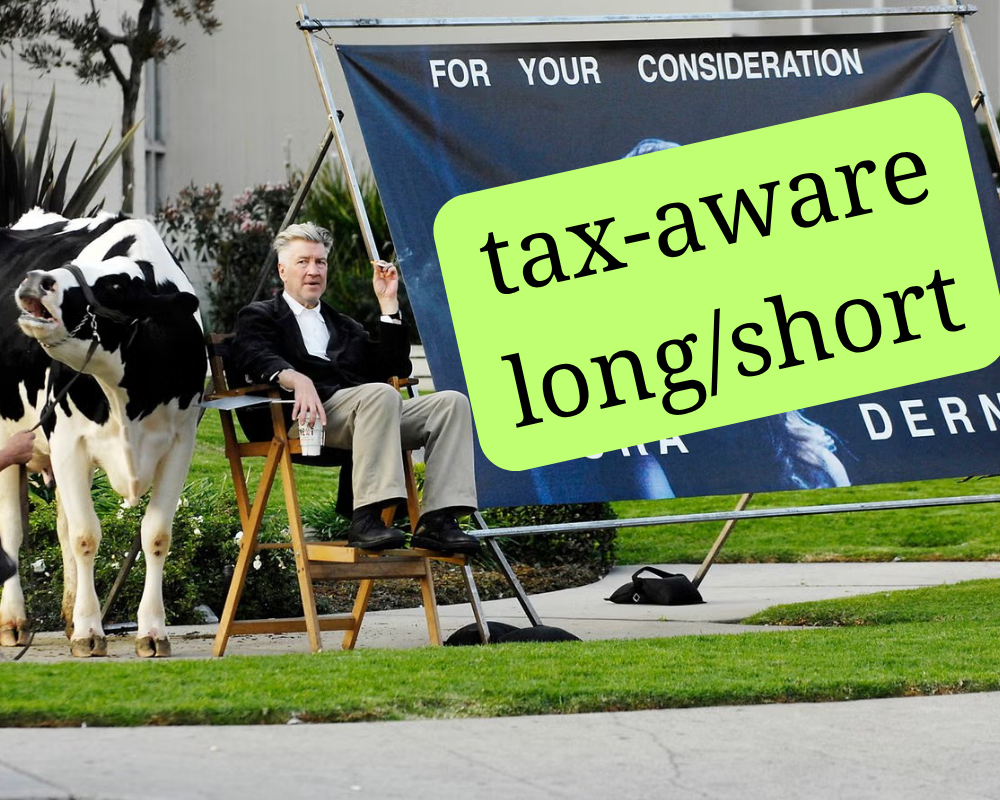 Cartoon depicting the rapid AUM growth of tax-aware long/short strategies past $150 billion