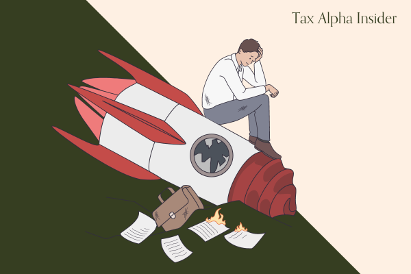 Cartoon arguing direct indexing growth is overhyped while ETFs remain a strong alternative